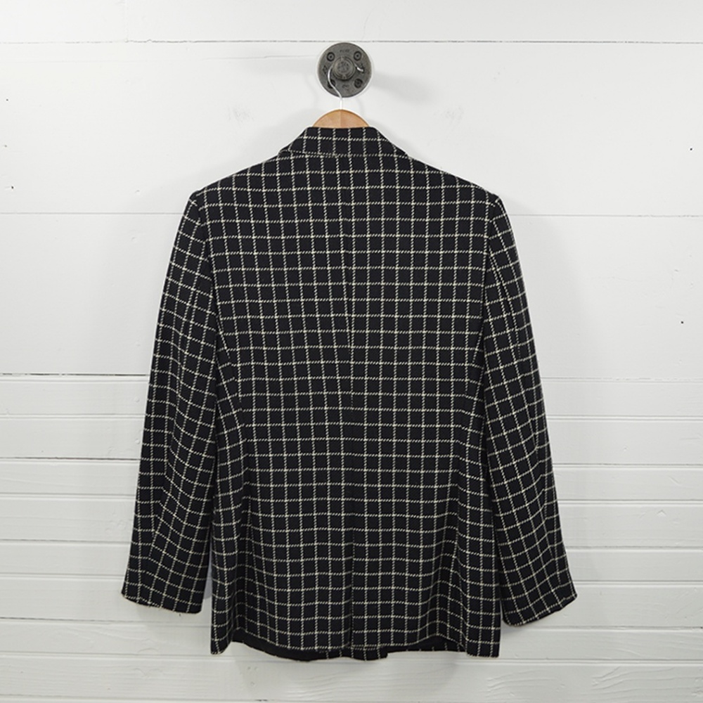 GENNY WAY PLAID WOOL BLAZER #154-31 - Picture 3 of 3